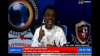 1 NIGHT WITH THE HOLY GHOST | FRIDAY 29TH, APRIL 2022| 9PM